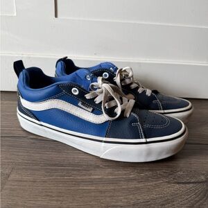 Vans Filmore blue two toned leather lace low top sneakers SIZE 6.5 Men’s